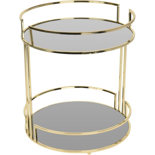 Divstāvīgs trauks ar spoguli uzkodām