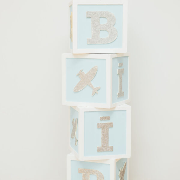 Zili/balti BABY kubi