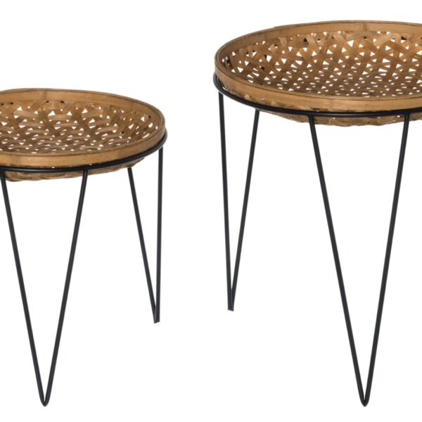 Galdiņi ar pītu virsmu.