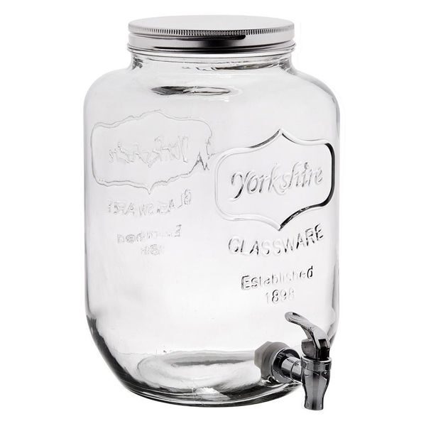 5 l stikla burka ar krānu