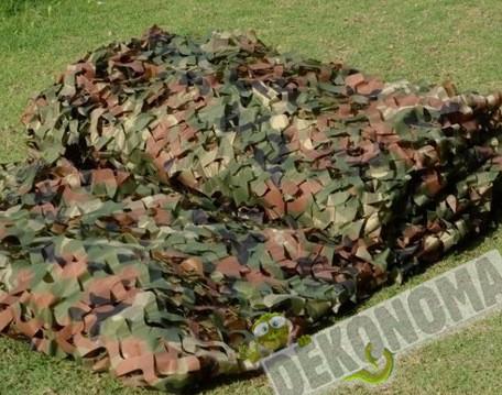 Dekoratīvs kamuflāžas tīkls.